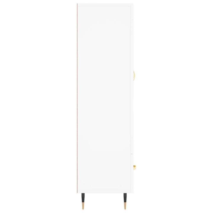 skab 69,5x31x115 cm konstrueret træ hvid