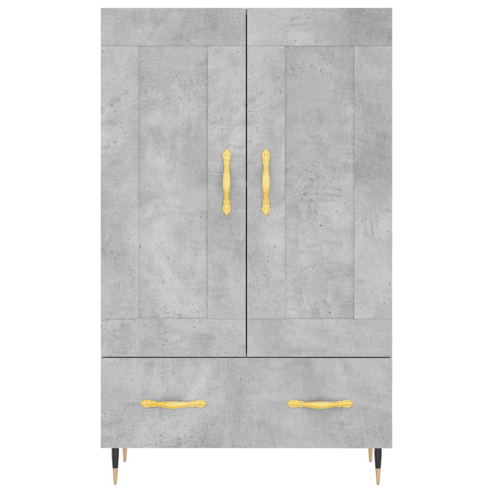 skab 69,5x31x115 cm konstrueret træ betongrå
