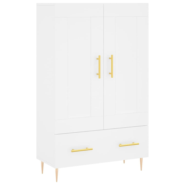 skab 69,5x31x115 cm konstrueret træ hvid