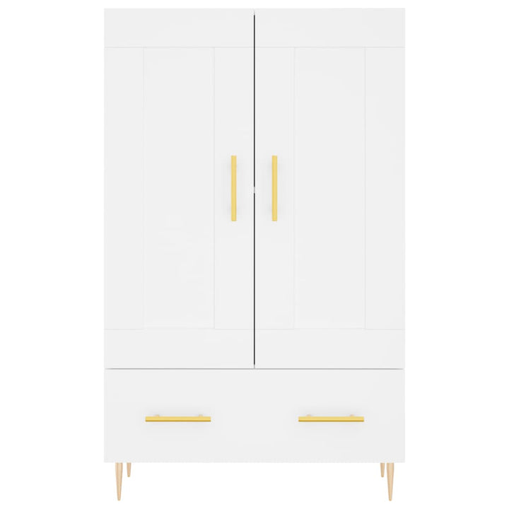 skab 69,5x31x115 cm konstrueret træ hvid