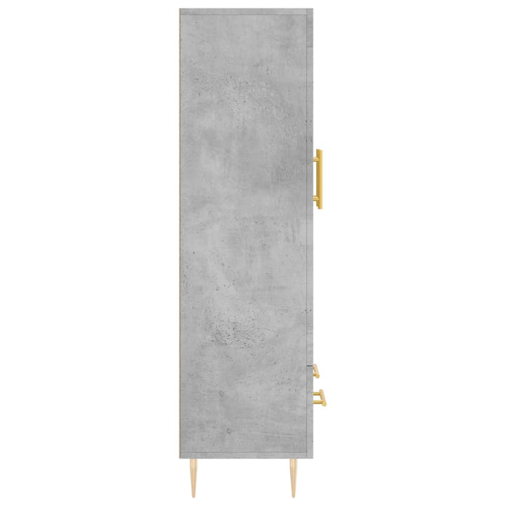 skab 69,5x31x115 cm konstrueret træ betongrå