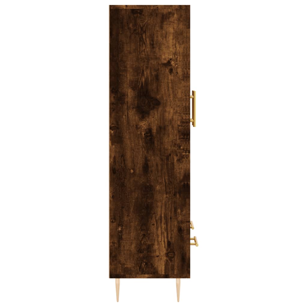 skab 69,5x31x115 cm konstrueret træ røget sonoma-eg