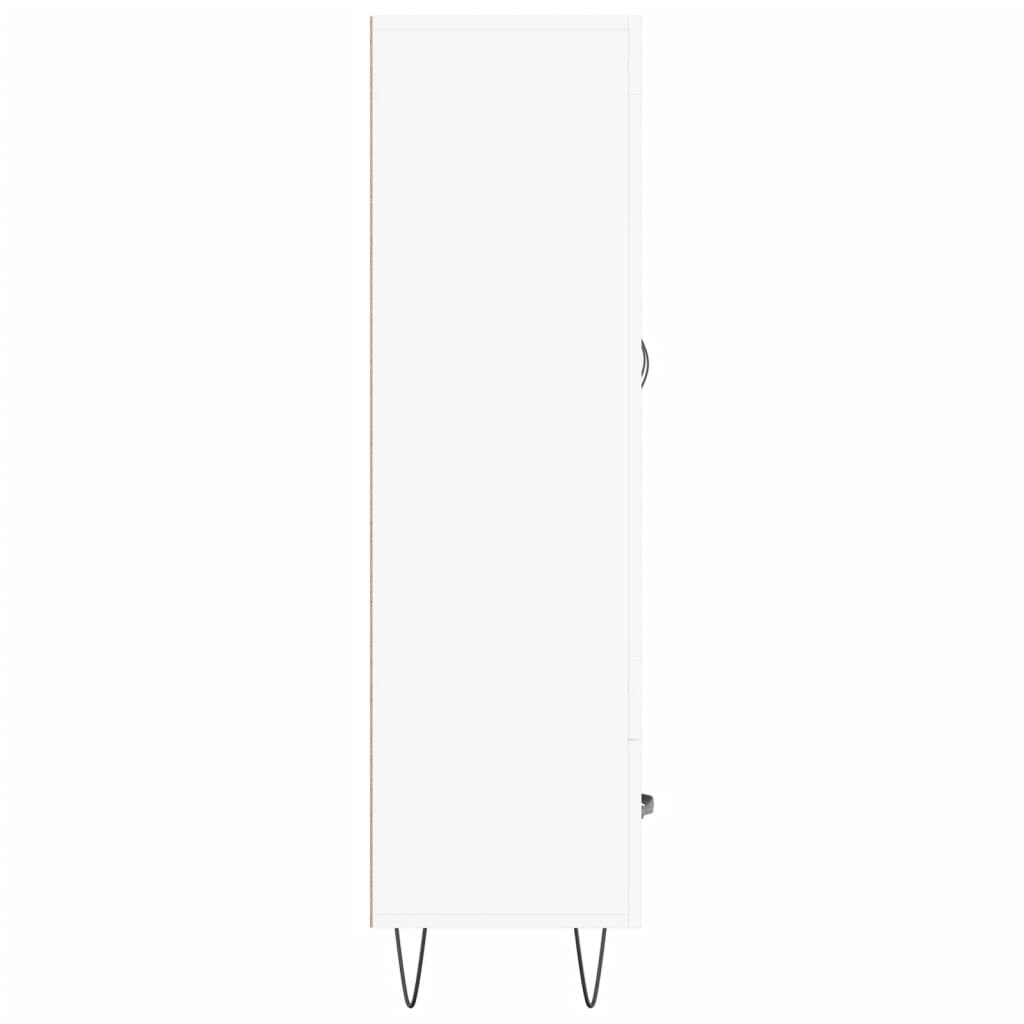 skab 69,5x31x115 cm konstrueret træ hvid