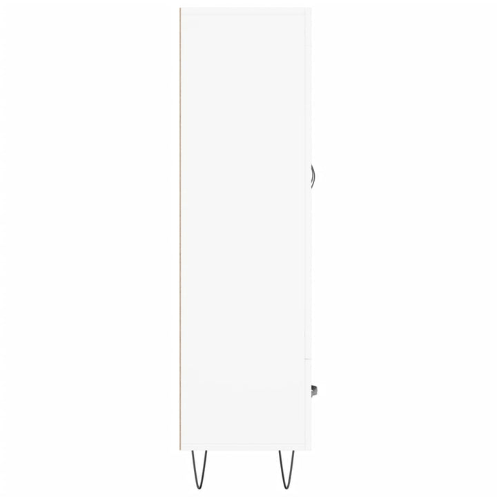 skab 69,5x31x115 cm konstrueret træ hvid
