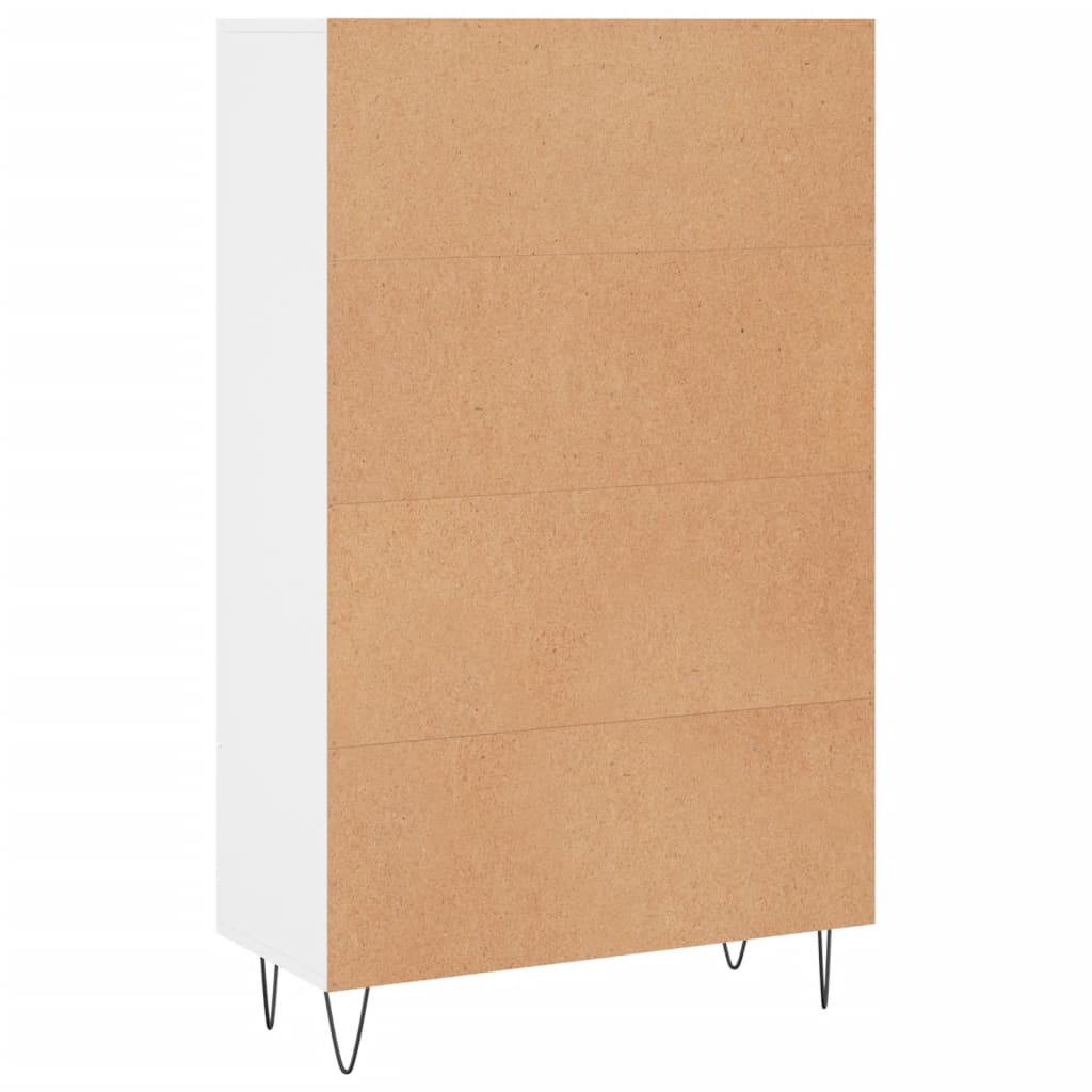 skab 69,5x31x115 cm konstrueret træ hvid