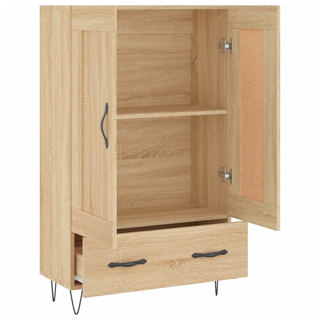 skab 69,5x31x115 cm konstrueret træ sonoma-eg