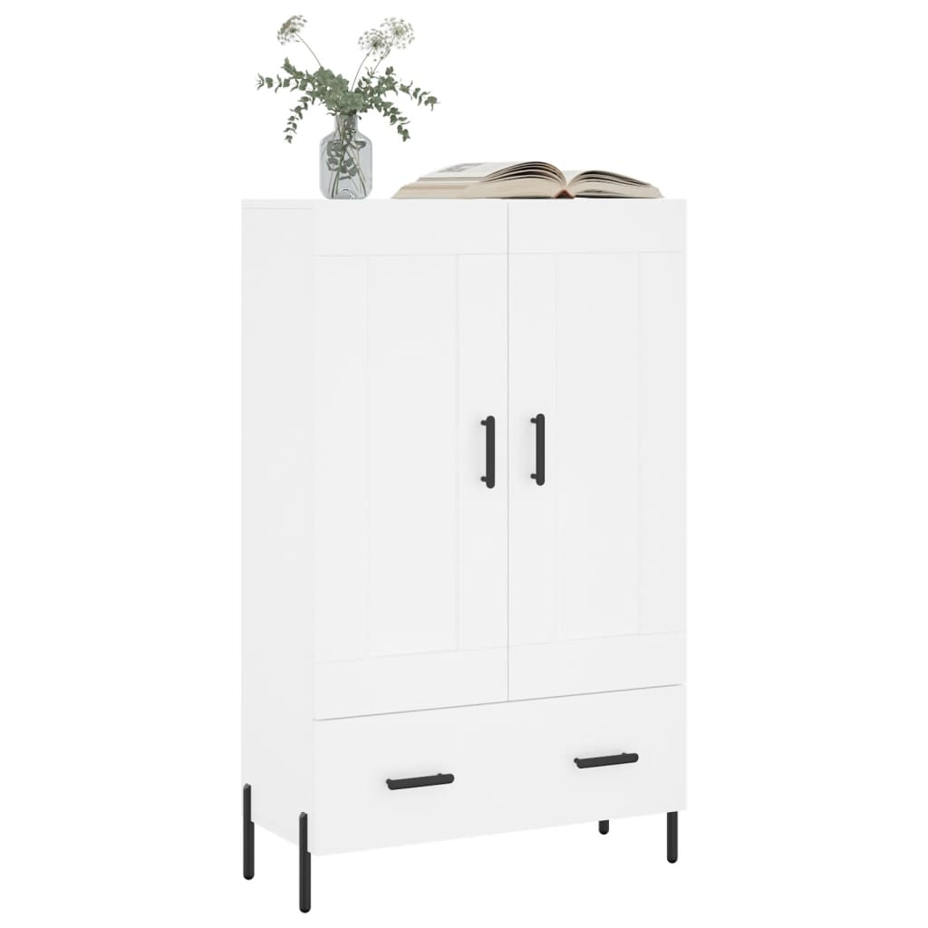 skab 69,5x31x115 cm konstrueret træ hvid