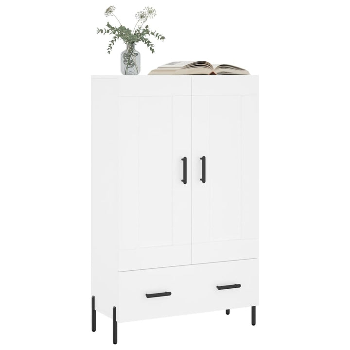 skab 69,5x31x115 cm konstrueret træ hvid