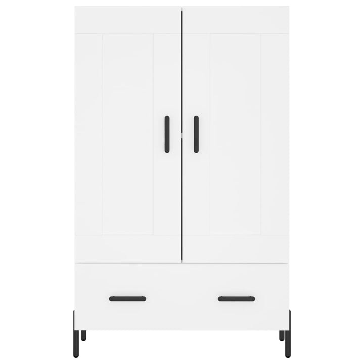 skab 69,5x31x115 cm konstrueret træ hvid
