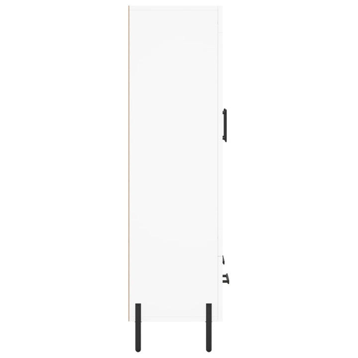 skab 69,5x31x115 cm konstrueret træ hvid