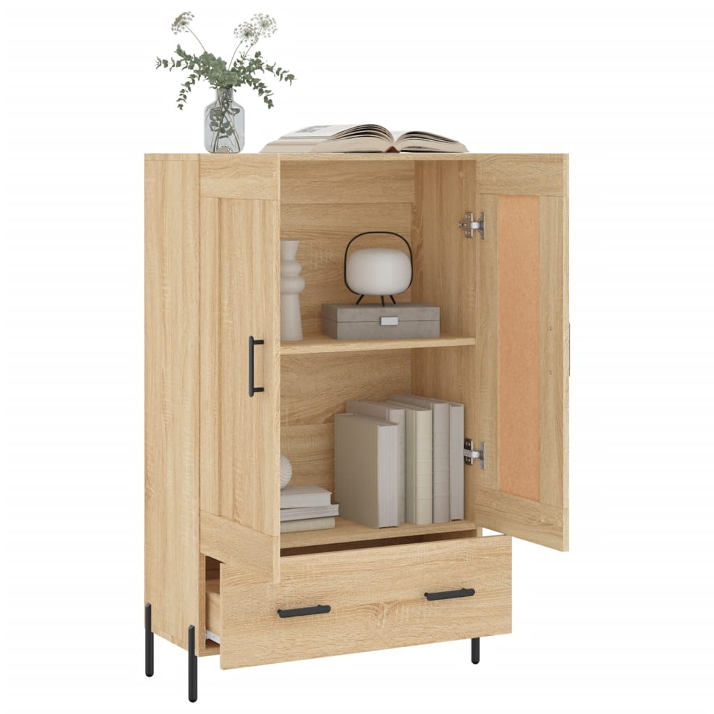 skab 69,5x31x115 cm konstrueret træ sonoma-eg