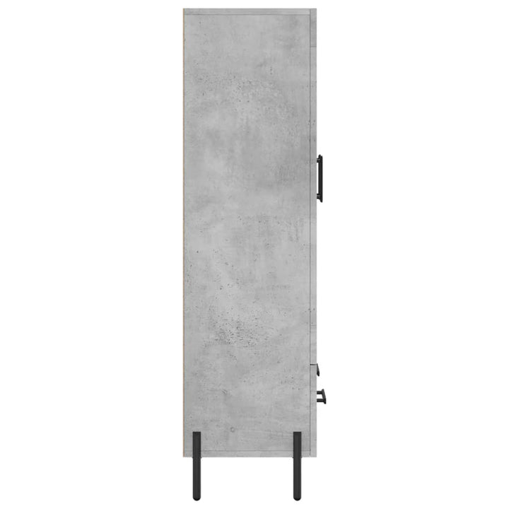 skab 69,5x31x115 cm konstrueret træ betongrå