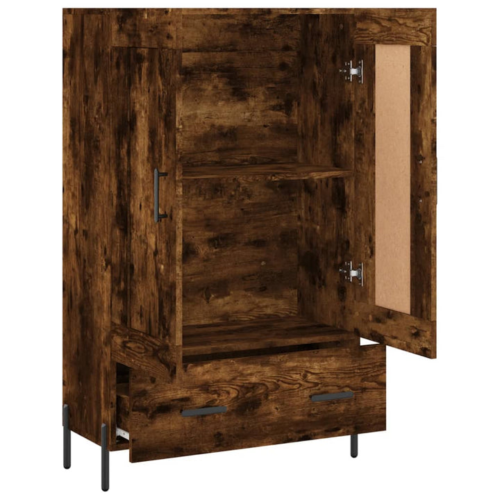 skab 69,5x31x115 cm konstrueret træ røget sonoma-eg