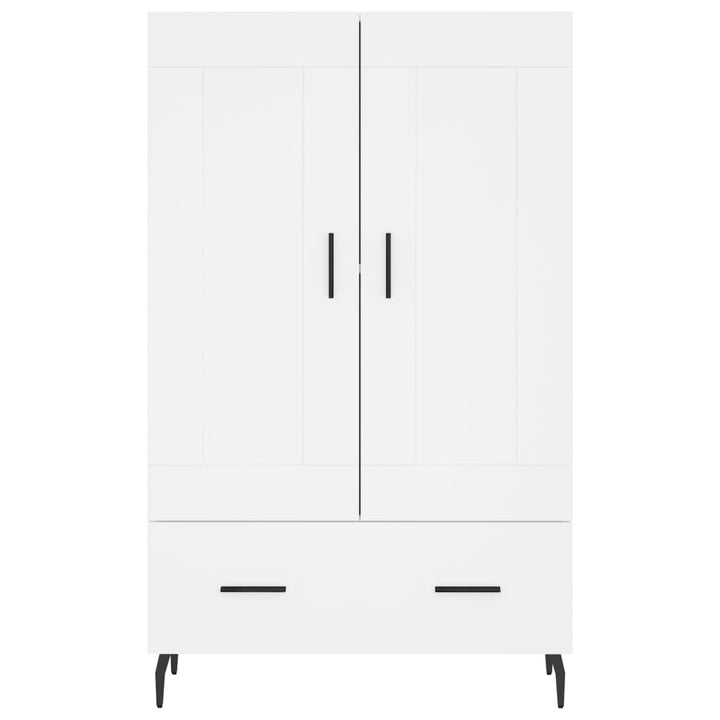skab 69,5x31x115 cm konstrueret træ hvid