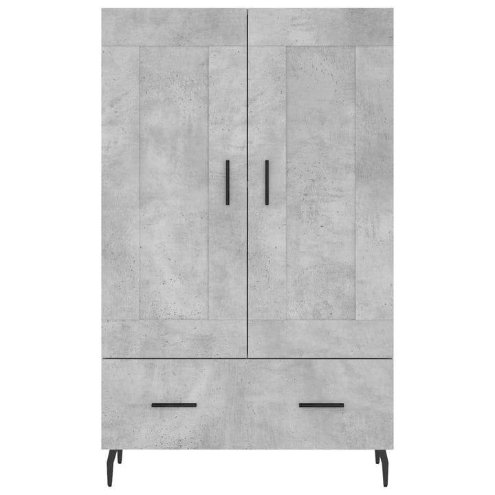 skab 69,5x31x115 cm konstrueret træ betongrå