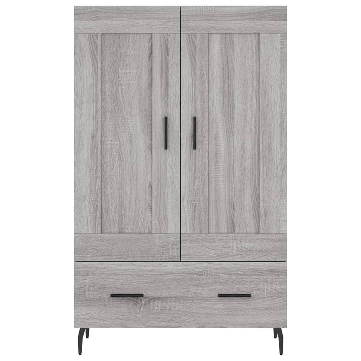 skab 69,5x31x115 cm konstrueret træ grå sonoma-eg