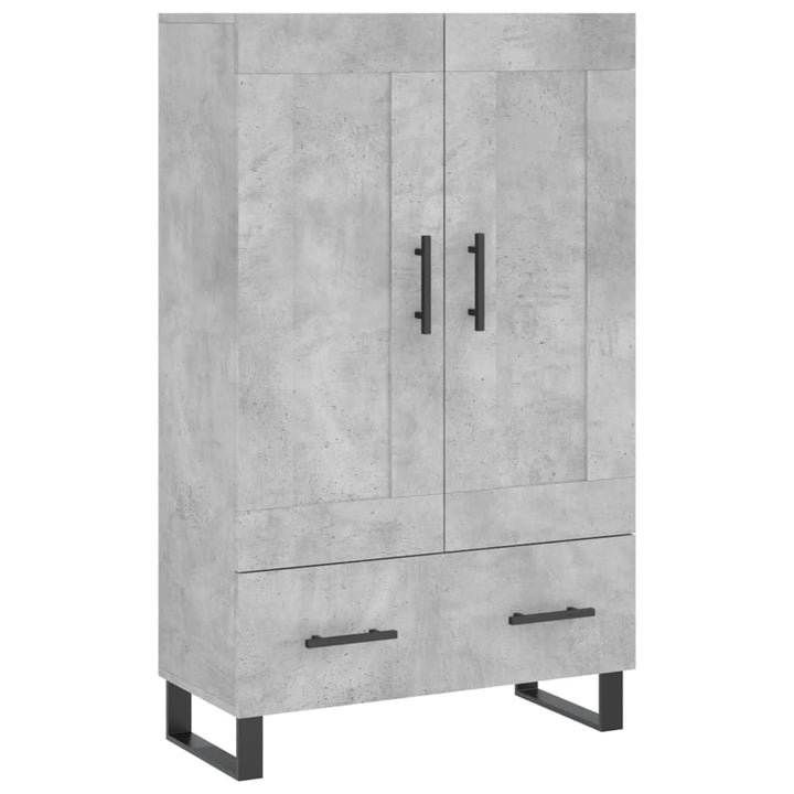 skab 69,5x31x115 cm konstrueret træ betongrå