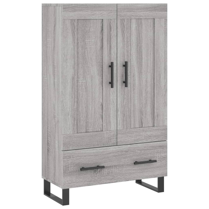 skab 69,5x31x115 cm konstrueret træ grå sonoma-eg
