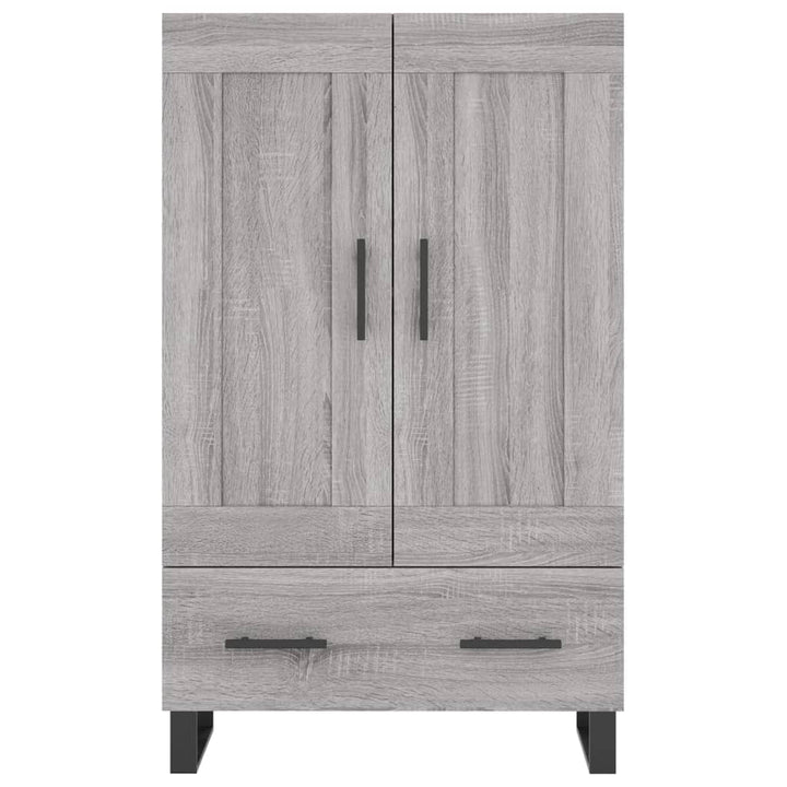skab 69,5x31x115 cm konstrueret træ grå sonoma-eg