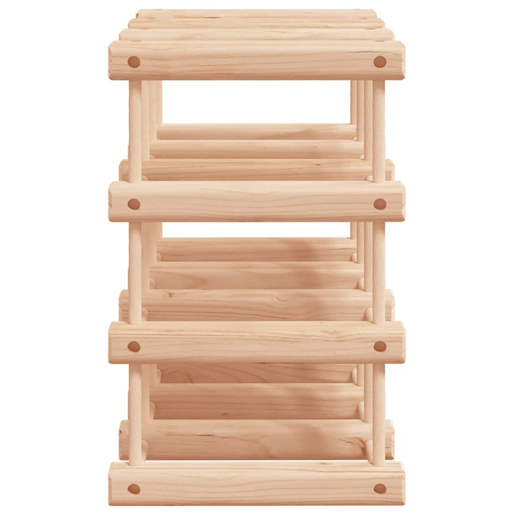 vinreol til 12 flasker 36x23x36 cm massivt fyrretræ