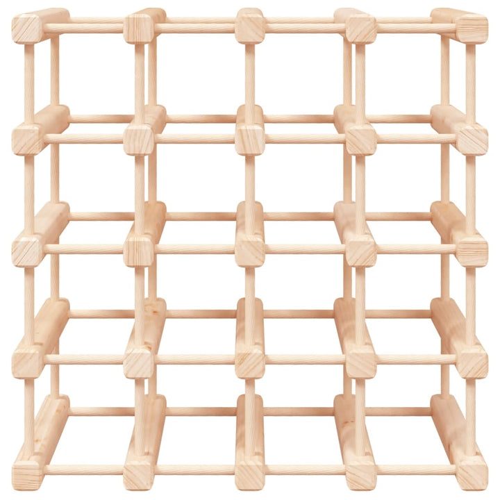 vinreol til 20 flasker 46,5x23x46,5 cm massivt fyrretræ