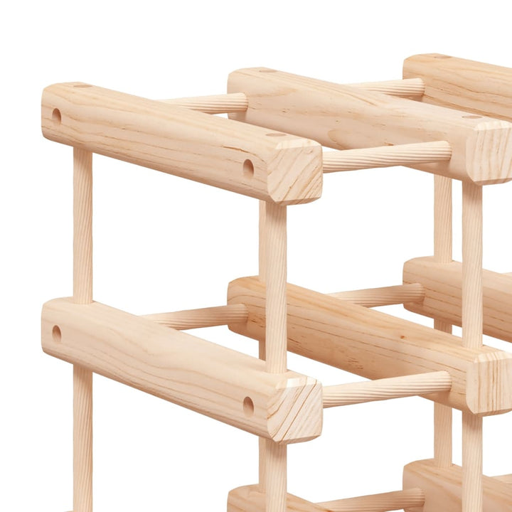 vinreol til 20 flasker 46,5x23x46,5 cm massivt fyrretræ