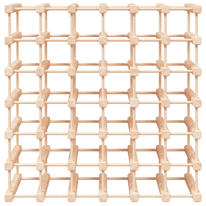 vinreol til 42 flasker 68,5x23x68,5 cm massivt fyrretræ