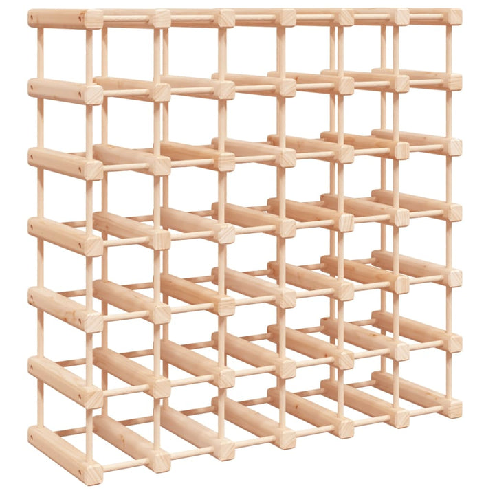 vinreol til 42 flasker 68,5x23x68,5 cm massivt fyrretræ