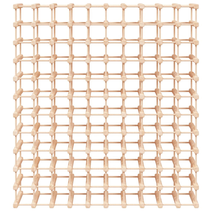 vinreol til 120 flasker 112,5x23x123,5 cm massivt fyrretræ