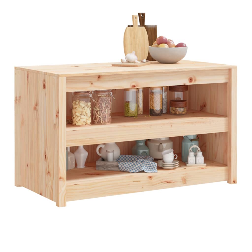 udendørs køkkenskab MEPPEL 106x55x64 cm massivt fyrretræ