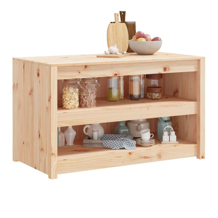 udendørs køkkenskab MEPPEL 106x55x64 cm massivt fyrretræ