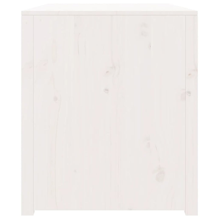 udendørs køkkenskab MEPPEL 106x55x64 cm massivt fyrretræ hvid