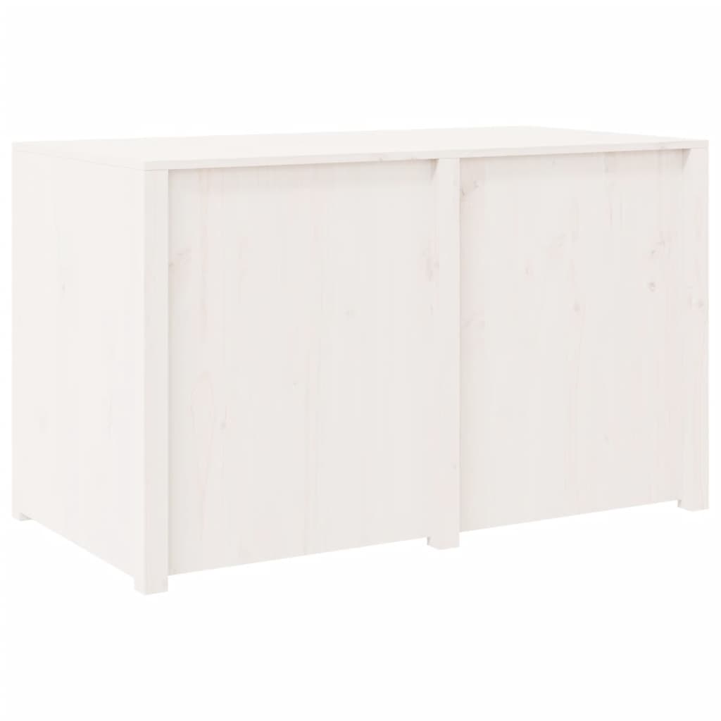 udendørs køkkenskab MEPPEL 106x55x64 cm massivt fyrretræ hvid