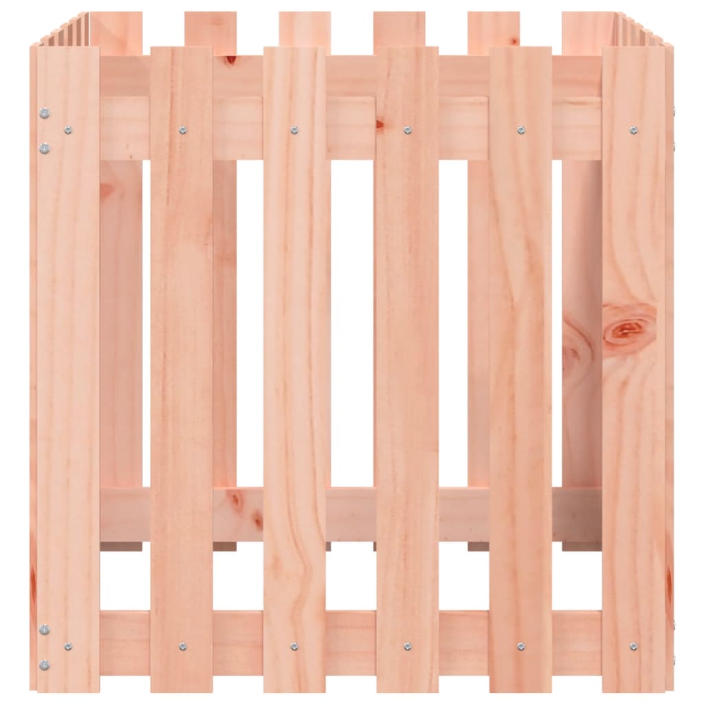 plantekasse med stakitdesign 60x60x60 cm massivt douglasfyr