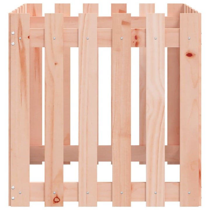 plantekasse med stakitdesign 60x60x60 cm massivt douglasfyr