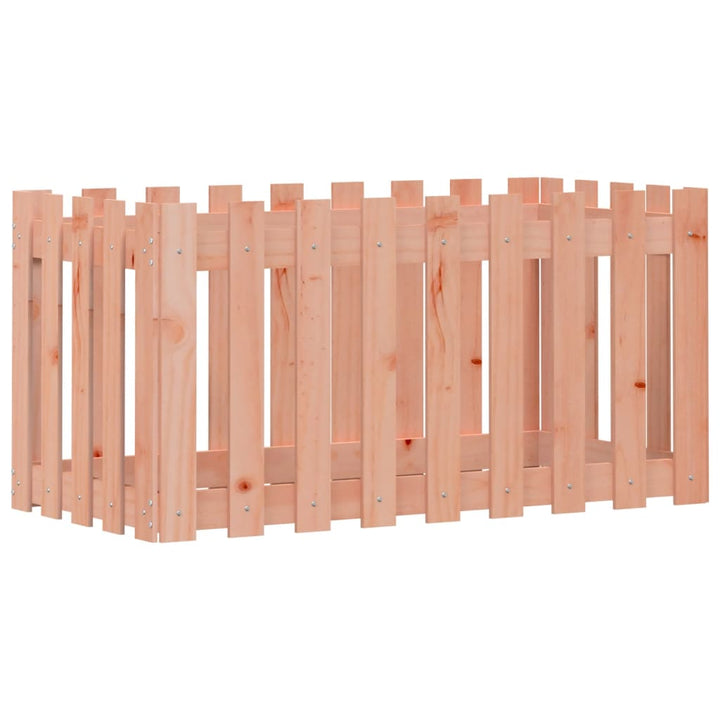 højbed med stakitdesign 100x50x50 cm massivt douglasgran