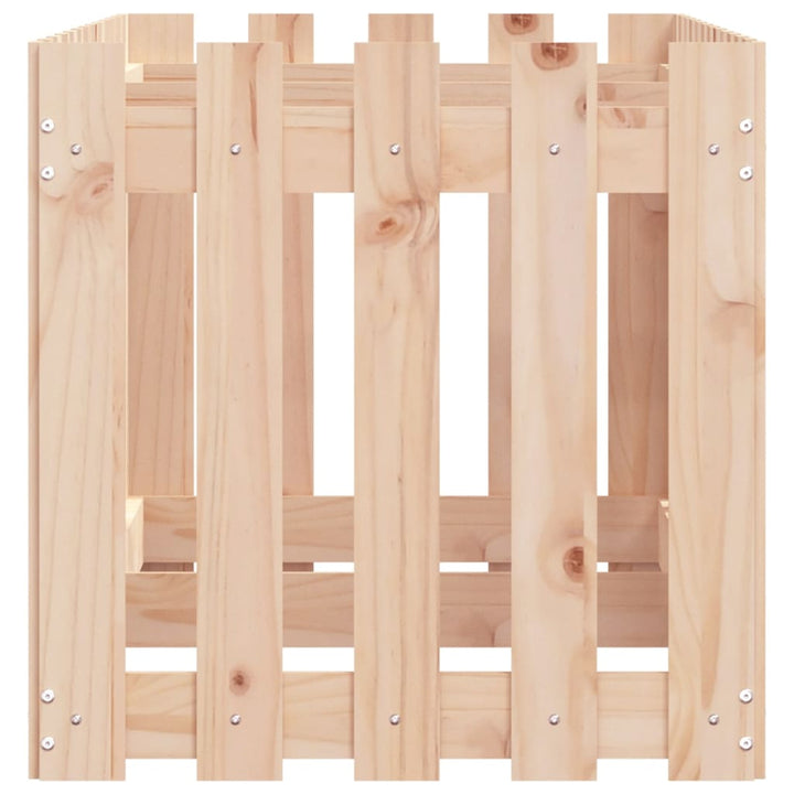 højbed med stakitdesign 150x50x50 cm massivt fyrretræ