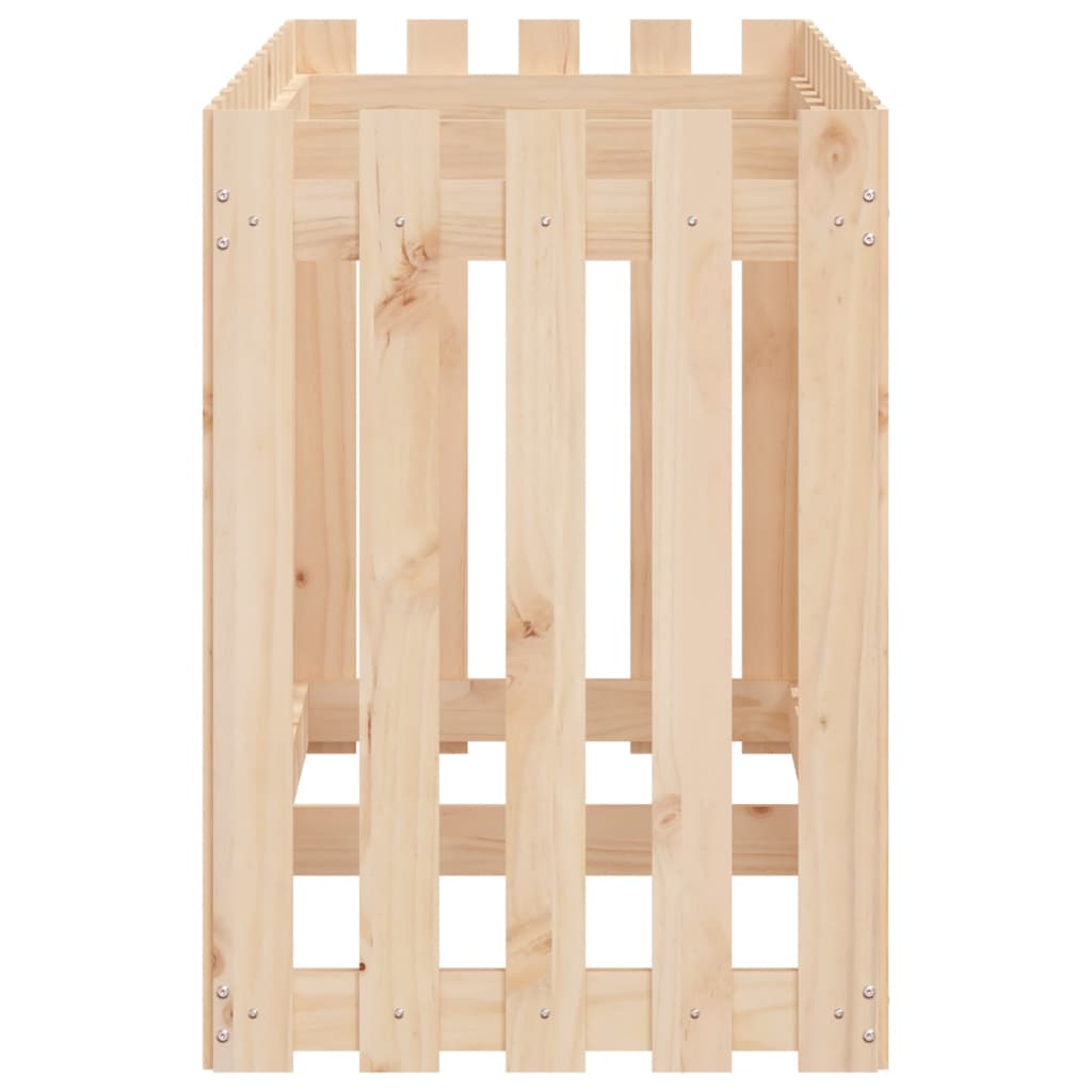 højbed med stakitdesign 150x50x70 cm massivt fyrretræ