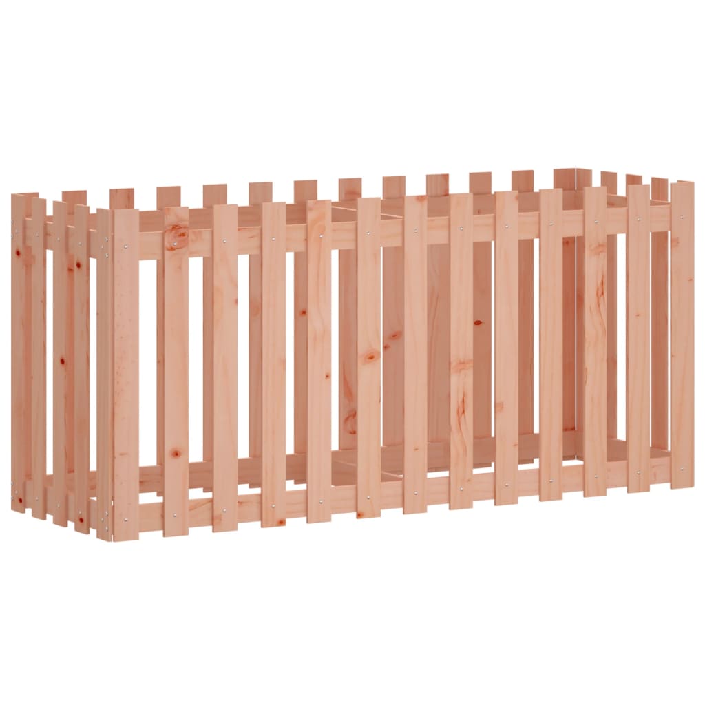 højbed med stakitdesign 150x50x70 cm massivt douglasgran