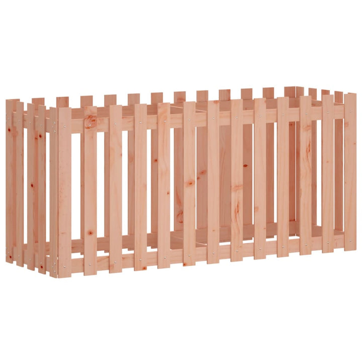 højbed med stakitdesign 150x50x70 cm massivt douglasgran