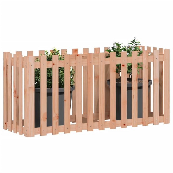 højbed med stakitdesign 150x50x70 cm massivt douglasgran