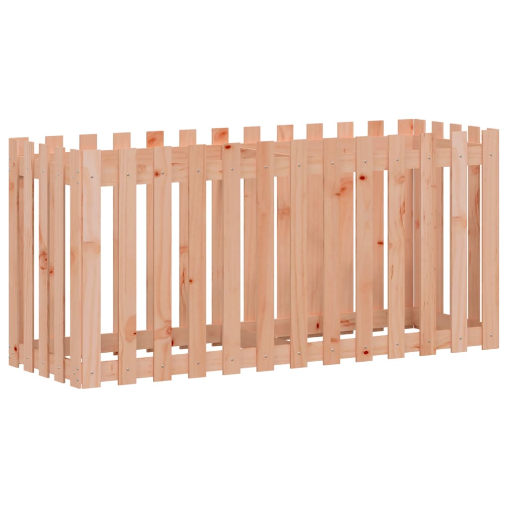 højbed med stakitdesign 150x50x70 cm massivt douglasgran