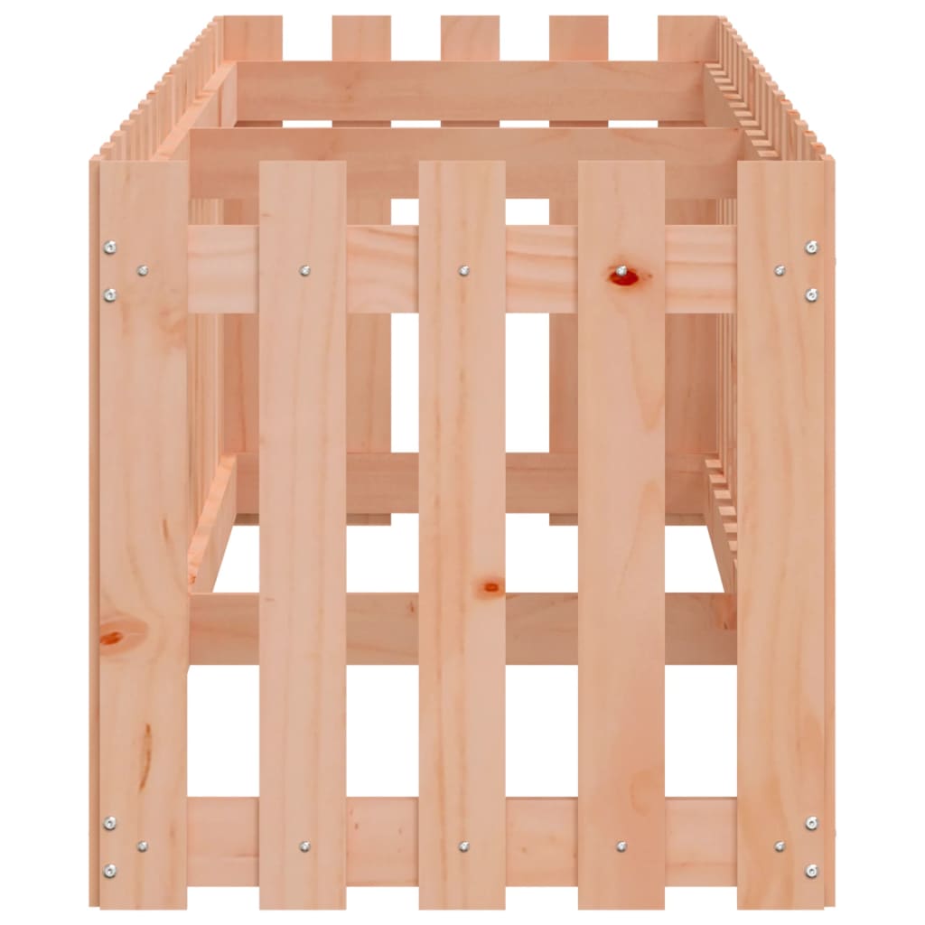 højbed med stakitdesign 200x50x50 cm massivt douglasgran