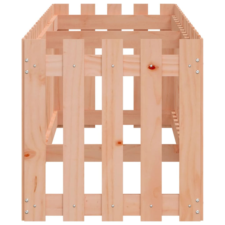 højbed med stakitdesign 200x50x50 cm massivt douglasgran