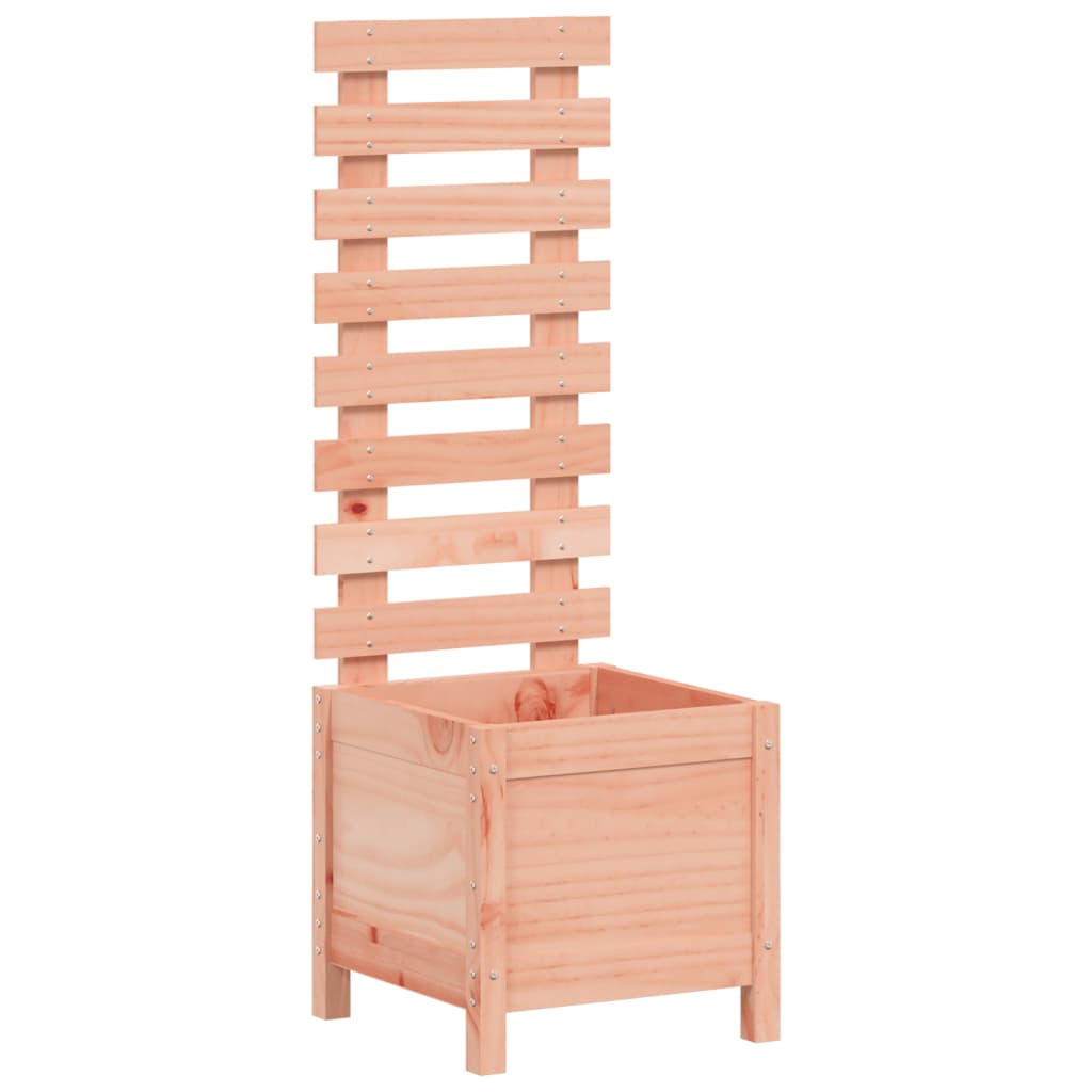 plantekasse med stativ 39x39,5x114 cm massivt douglasgran