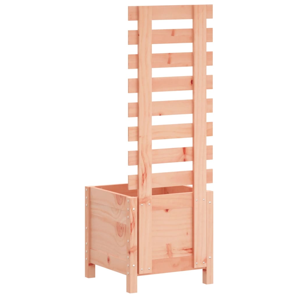 plantekasse med stativ 39x39,5x114 cm massivt douglasgran