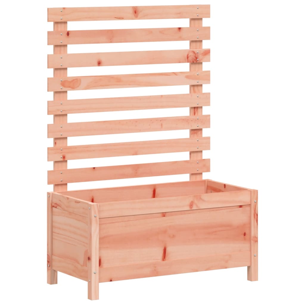plantekasse med stativ 79x39,5x114 cm massivt douglasgran