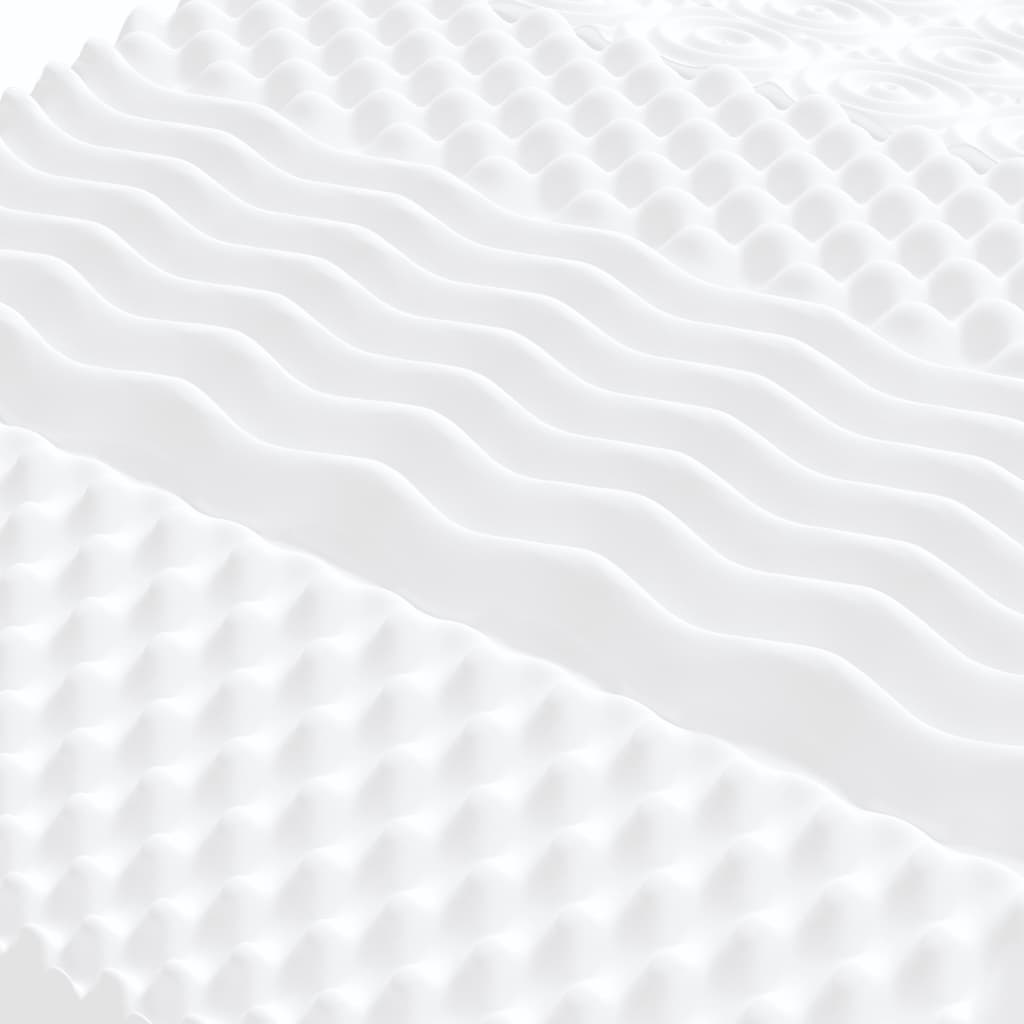 skummadras 200x200 cm 7 zoner hårdhed 20 ILD hvid