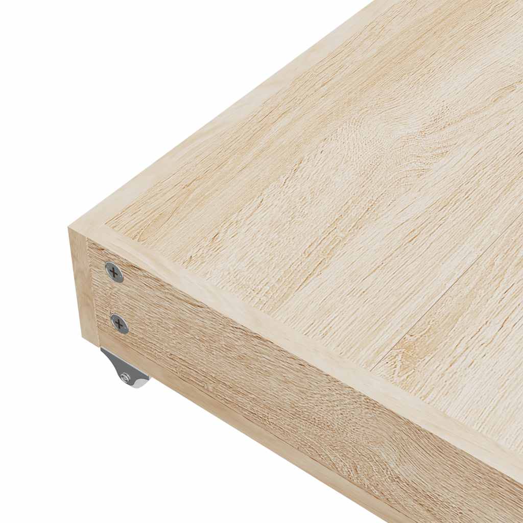 sengeskuffer 2 stk. konstrueret træ og velour gul