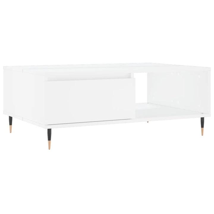 sofabord 90x60x35 cm konstrueret træ hvid